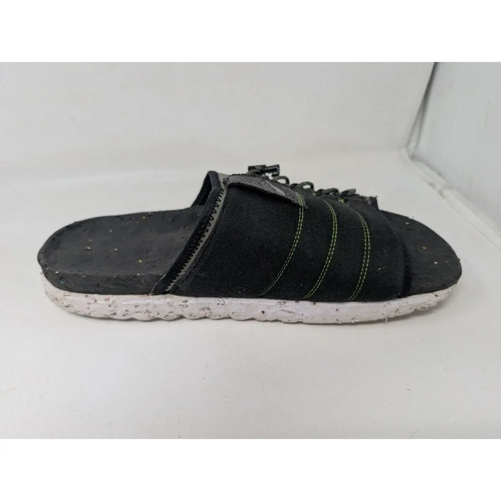 Nike Asuna Men's Size 14 Crater Slides Black Green Sandal DJ4629-002‎